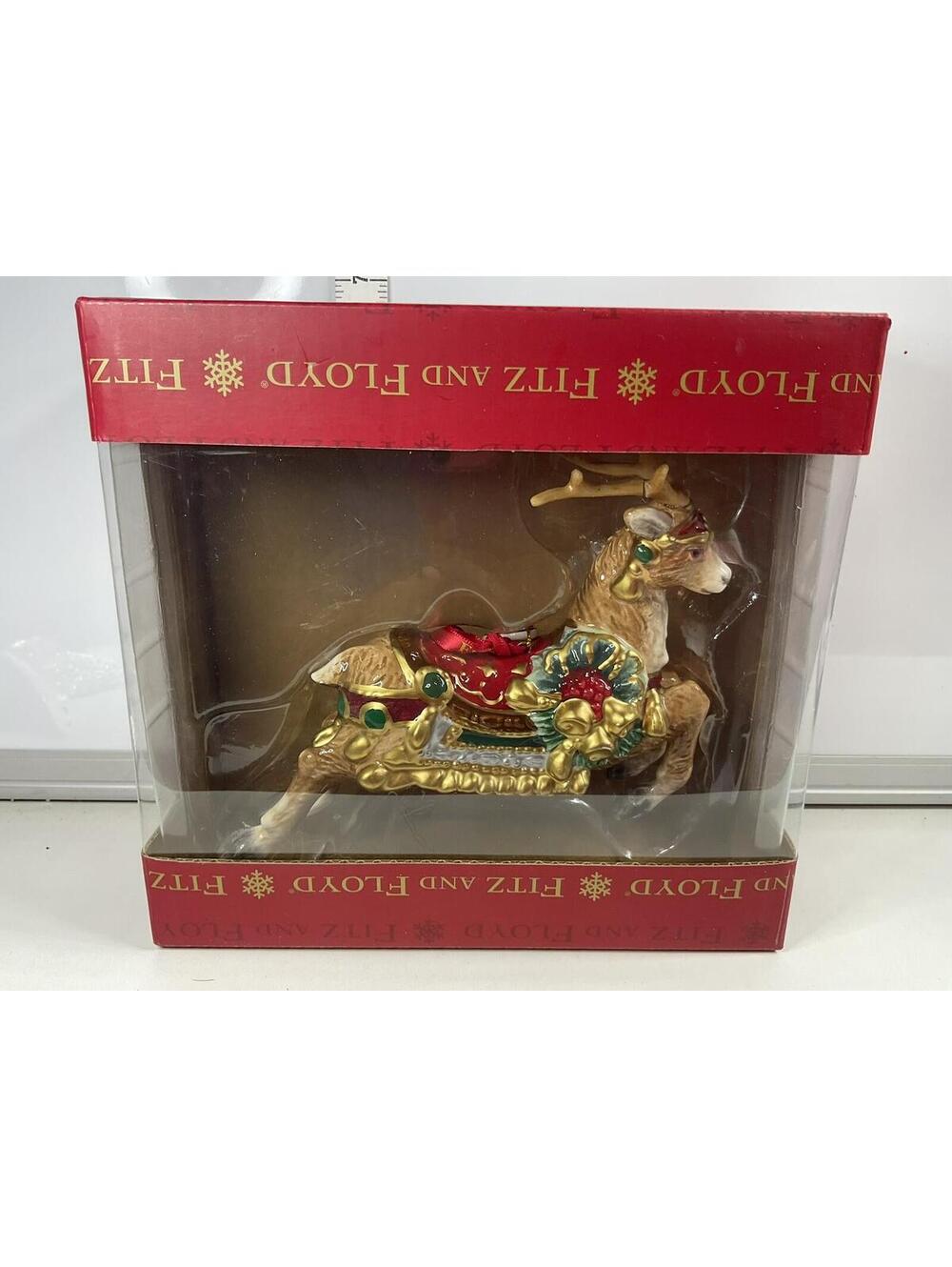 Fitz And Floyd Noel Holiday 2023 Reindeer Ornament READ DESCRIPTION!!!